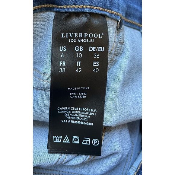 LIVERPOOL LOS ANGELES The Capri Sienna Ankle Pull-on High Performance Denim - Picture 8 of 15